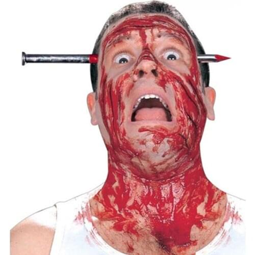 Horror Halloween Headband Knife Fake Blood Perform Prop Halloween Decoration Props Accessories Halloween Party Supplies 5z