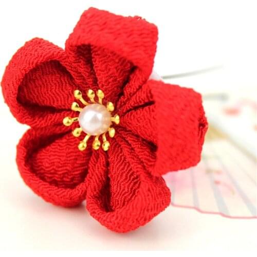 U Shape Hair Pin Maru-tsumami Kanzashi Geisha Kimono Yukata Accessories Women Kids Hair Dress HW087