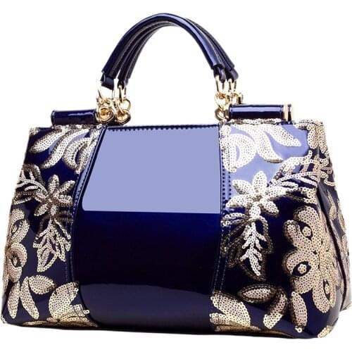 Embroidered Ladies Handbags Leather Wallets and Handbags Luxury Shoulder Bag Womens Handbags