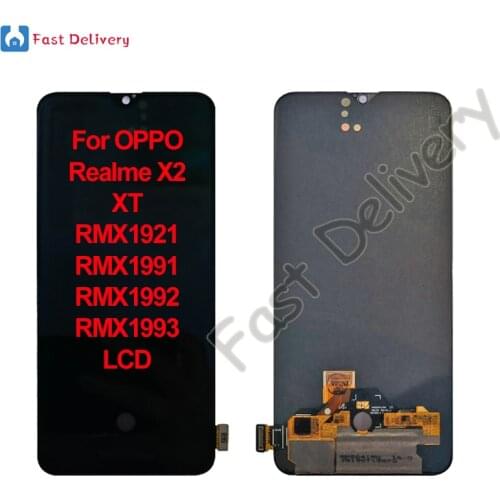 For OPPO Realme X2 XT RMX1921 RMX1991 RMX1992 RMX1993 LCD Display Touch Screen Digitizer Assembly Replacement Accessory 100%Test