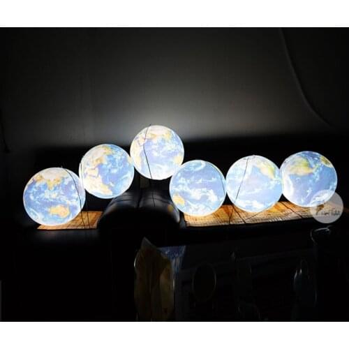 Museum Exhibition LED Lighting PVC Inflatable Earth