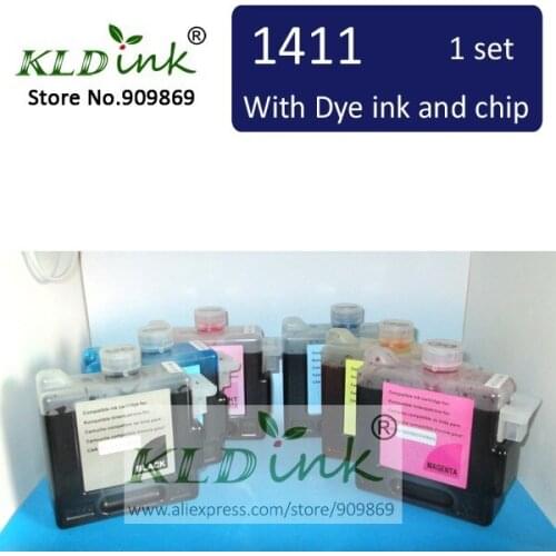 X6PCS BCI-1411 BCI1411 Dye base Ink Cartridge for W8400 W8200 W7200 Large Format Printer