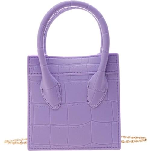 2021 New Womens Small Square Bag Fashion Chain Handbag Single Shoulder Messenger Jelly Female Bag Luxury Designer Handbags