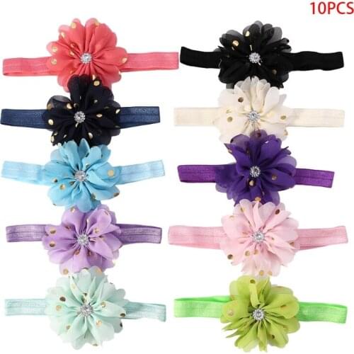 10 Pcs Baby Hair Band Headband Flower Girl Props Kids Cute Headwear Accessories