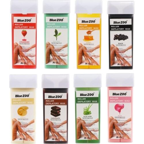 12 Kinds 100g Wax For Depilation Roll On Wax Cartridge For Hair Removal Hot Depilatory Warmer Heater Waxing Scents Hair Removal
