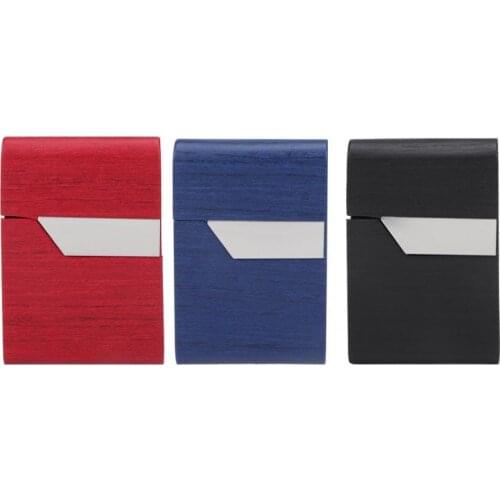 Ms. fine cigarette case 20pcs personalized cigarette case fine cigarette Cigars case Microfiber Leather Stainless Steel Mr