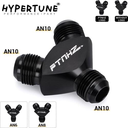 AN6 AN8 AN10 Aluminum Y Block Adapter Fittings Adaptor Black Y Type Oil Pipe Joint HT-SLY0606/0808/1010