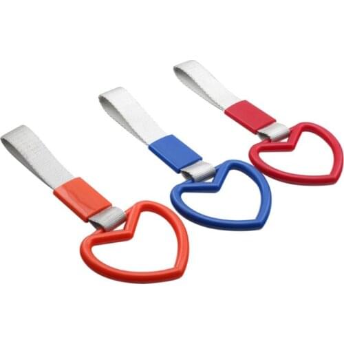 Car Accessories Ring Heart JDM Train Bus Handle Hand Strap Charm Strap Ring