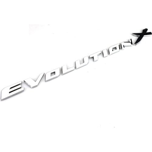 Free Shipping ABS Plastic EVO EVOLUTION-X Emblem Badge