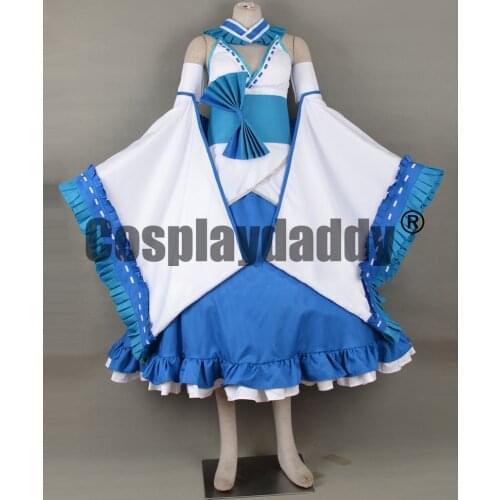 Shining Resonance Refrain Elf Kirika Towa Alma Song Maiden Kimono Dress Cosplay Costume F006