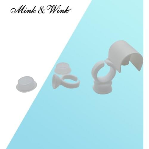 Factory Price 1set U Band Lash Device Strips Holder Ring with Glue Plate Adhesive Eyelash Pallet Holder for Eyelash Extension