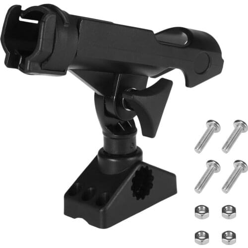 Fishing Boat Rods Holder Fish Adjustable Fishing Boat Rods Holder Rack 360 Degree Rotatable Kayak Fishing Rod Holder Mount