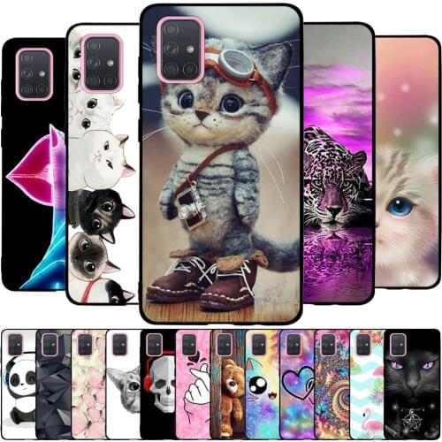 For Samsung Galaxy A71 Case Back Cover For Samsung Galaxy A71 Silicone Case Funda Capa Coque Bumper A7 1 A 71 SM-A715F A715F 6.7