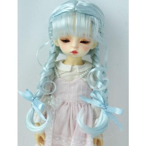 JD624 6-7inch 16-18cm Complex Double French Braids Synthetic mohair BJD doll wigs 1/6 YOSD Doll accessories