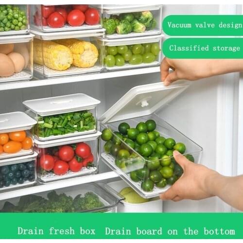 Food Storage Container Plastic Kitchen Refrigerator Noodle Box Multigrain Storage Tank Transparent Sealed Cans