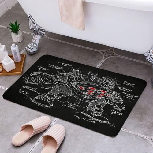 Big Daddy plan 3D Print Doormats Rectangle Non-Slip DoorMat Bedroom Kitchen Entrance Print Door rugs Dropshipping