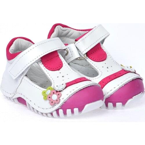 Kiko Kids Teo 130% 100 leather Orto pedik velcro Female Child Shoes