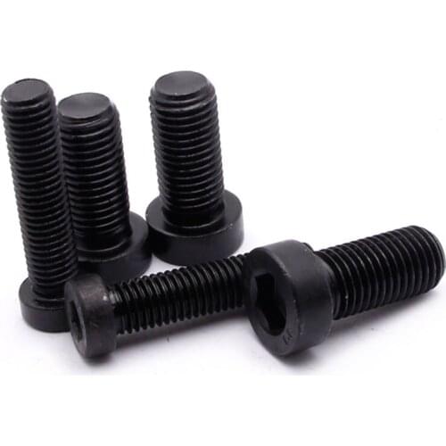 M6 Hex socket Thin head screw DIN7984 Short flat head Bolts 8.8 Grade Black 8-40mm Length