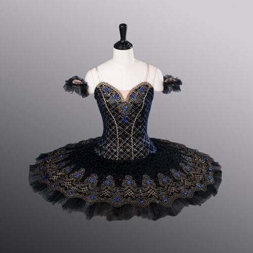 NEW ATS9003 Women Black&Blue Classical Tutus Velvet Bodies Professional Ballet Tutu Girls Dance Costumes Child Cusotm Made Skirt