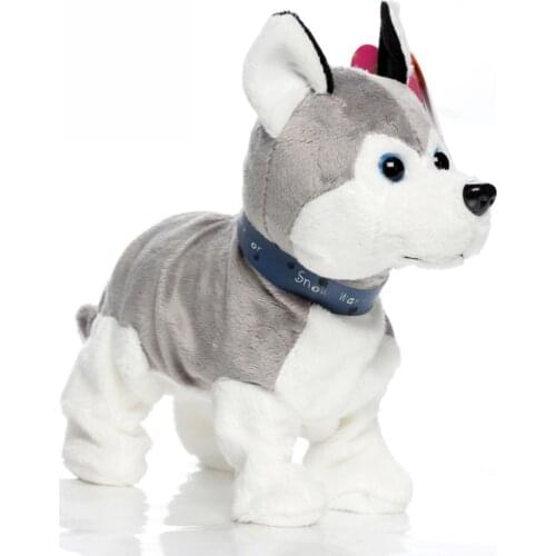 NEW Electronic Pets Sound Control Robot Dogs Bark Stand Walk Cute Interactive Toys Dog Electronic Husky Pekingese Toys For Kids