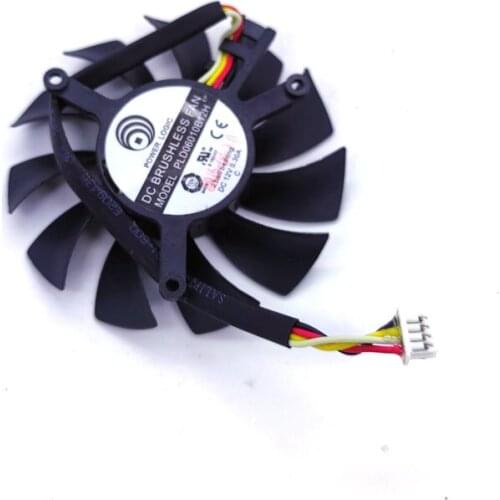 New Original Graphics card cooling fan PLD06010B12H 60*60*10MM DC12V 0.30A 4Lines Diameter 55MM pitch 39MM