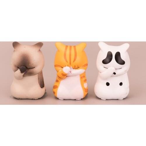 Cover face cat hand to do cartoon anime surrounding kitten doll toy cake decoration kids gift