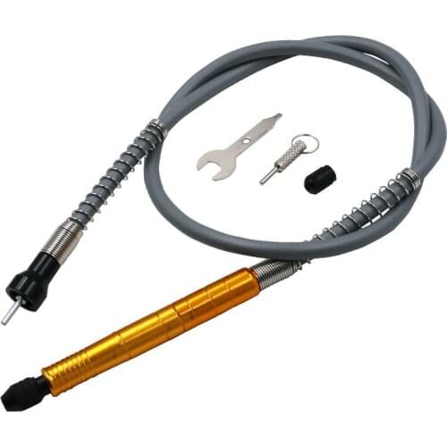 Universal 895-910mm Aluminum Flexible Flex Shaft with Keyless Chuck 1/8"(3.175mm) Connector Fit all Electric Grinder Rotary Tool