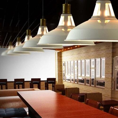 Vintage industrial pendant light nordic retro lights iron lampshade loft edison lamp metal cage dining room Countryside