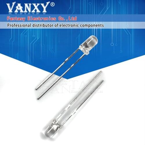 100pcs White light-emitting diodes White turn White 3mm led