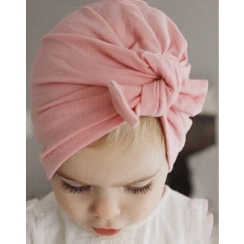 2020 Christmas Baby Girls Hat Infant Fashion Turban Bunny Ears Tie Knot Hat Newborn Toddler Cute Hat