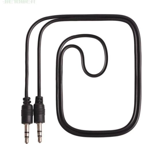 300pcs/lot Wholesale High quality Black 3.5mm Male to 3.5mm Male Audio Adapter Cable 3.5 mm Mp3/4 50CM/70CM wholesale cheap