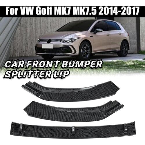 3x Car Front Bumper For VW Golf MK7 MK7.5 2014 -2017 Surround Front Shovel Modification Front Lip Surround Exterior Accessories