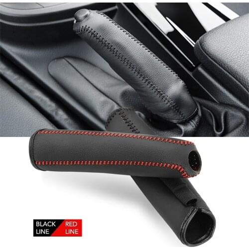 Car Leather Handbrake Cover Protective Sleeve for BMW 1 2 3 4 5 6 7 Series X1 X3 X4 X5 X6 E60 E90 F07 F10 F15 F30