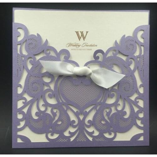 Free ship lace heart design wedding invitation card wedding invitation card birthday/business/party/post/four invitation card