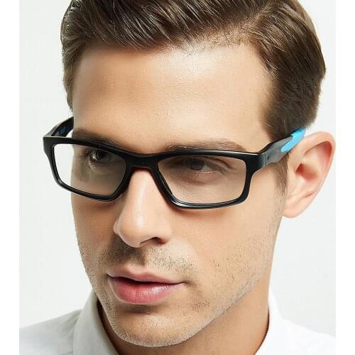 ELECCION Brand TR90 Square Prescription Glasses Frame Men Myopia Optical Eyeglasses Frame Male Clear Transparent Spectacles