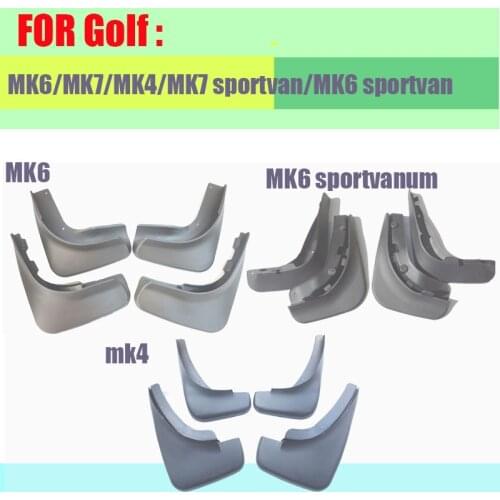 For Volkswagen VW Golf MK6 MK7 sportsvan MK4 Fender Mud-Flaps Splash Guards Front Rear Mudguards AUTO accessories