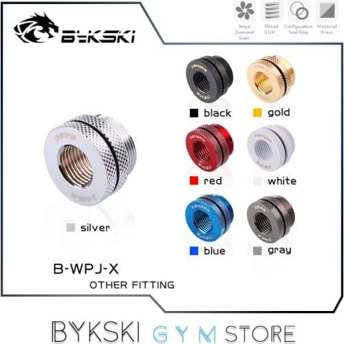 Bykski Water Filling Fitting, Water Injection Cross Plating Connector, G1/4''-G3/4'' 7 Colors, B-WPJ-X