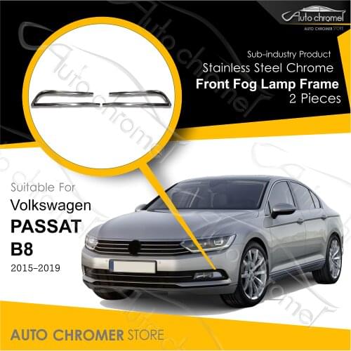 Volkswagen Passat B8 Fog Lamp Cover 2 Pcs.No Rust, Stainless 2015-2019