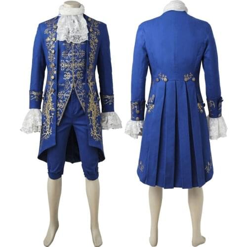 Girl And Beast Cosplay Costume Adult Men Posh Performce Prince Clothes Fantasy Christmas Carnival Outfit