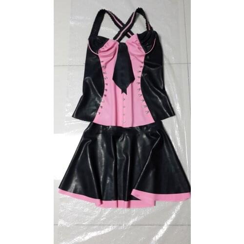 Summer dress Nightclub Party Latex Tight Skinny Dress Sexy Costume Fancy Suit Set High Quality Vestidos Plus Size Hot Sale