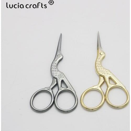 Lucia Crafts Stainless Steel Tailor Scissors DIY Student Office School Stationery Handicraft Household Shears X0110