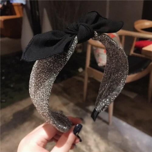 Fashion Bowknot Hairband Headband Ladies Big Bow Hair Accessories Headwear For Girls