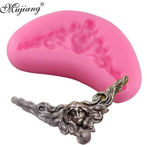 Mujiang 3D Angel Silicone Mold Relief Cupcake Fondant Cake Decorating Tools DIY Chocolate Candy Gumpaste Molds Kitchen Baking
