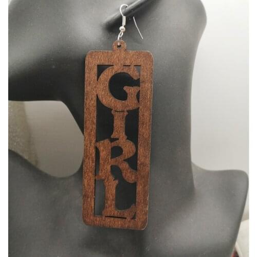 Newest GIRL Wooden Earrings