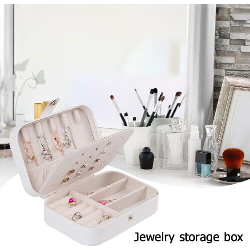 Jewelry Display Holds Stand Box Practical Necklace Jewelry Storage Box Double-layer Packing Case Sorting Box