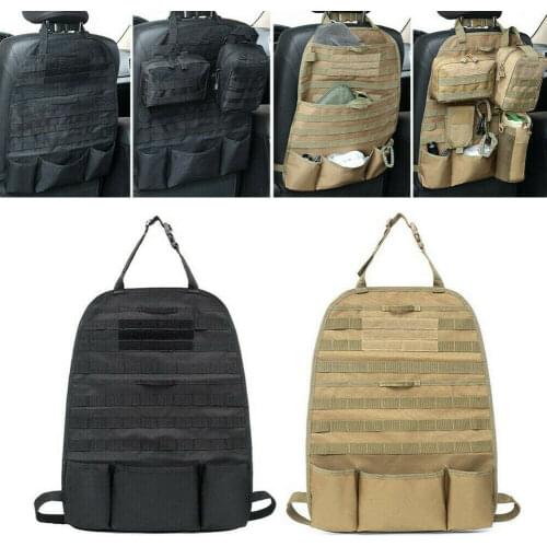 Car Seat Back Organizer Tactical MOLLE Panel Vehicle Cover Protector Storage Bag military Panel Vehicle Seat Cover Protector Kit