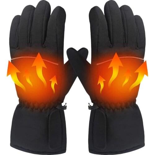Electric Heating Gloves Polyester Fiber USB Rechargeable Gloves Outdoor Sports Thermal Gloves For Fishing Skiing Motorcycle