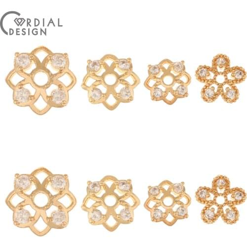 Cordial Design 100Pcs Jewelry Findings & Components/CZ Connectors/Torus Shape/Hand Made/DIY Earrings Making/Jewelry Accessories