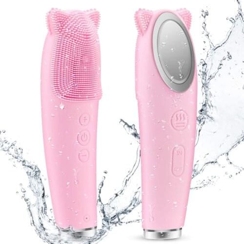 Youma Facial Cleansing Brushes Beauty Electric Facial Cleanser Silicone Sonic Skin Deep Washing Massage Brush IPX7 Waterproof