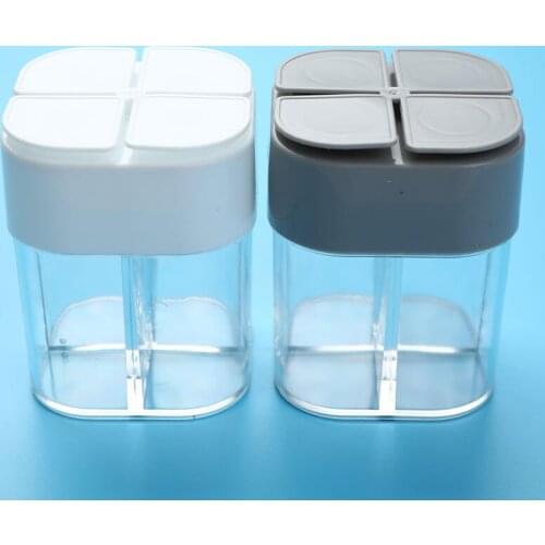 Salt And Pepper Shakers Spice Container Plastic Does Not Contain BPA Canister Set Kitchen Spice Organizer Jar Kitchen Gadget Set
